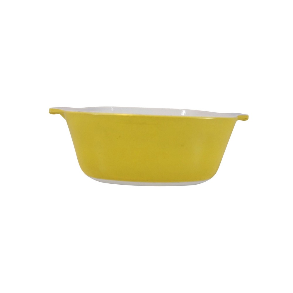 Corning Ware Casserole Dish 1.5 Qt Yellow P-1 1/2-B Square Baker
